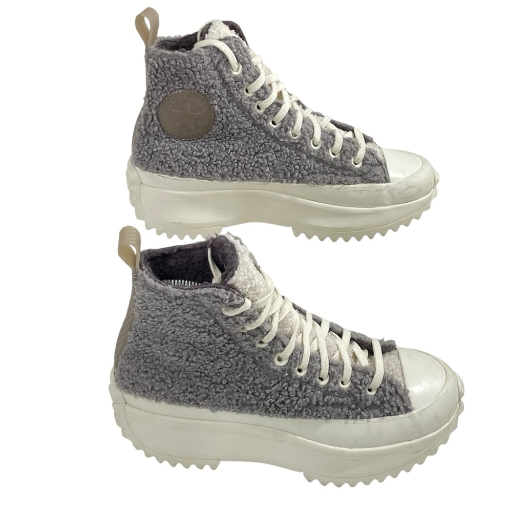 Converse Platform Run Star Hike Sherpa Vapor‎ Mauve Sneakers Women’s Size 8